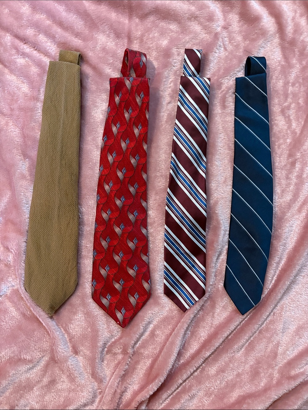 Vintage 1970s, 80s, and 90sMen's Classic Stripe and Pattern Tie Lot- Multi Color